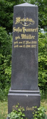 Mueller Sofia 1889-1927 Grabstein